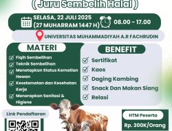 Tingkatkan Kompetensi Juru Sembelih Halal, LPH Muhammadiyah dan UNIMAR Gelar Bimtek JULEHA 2025